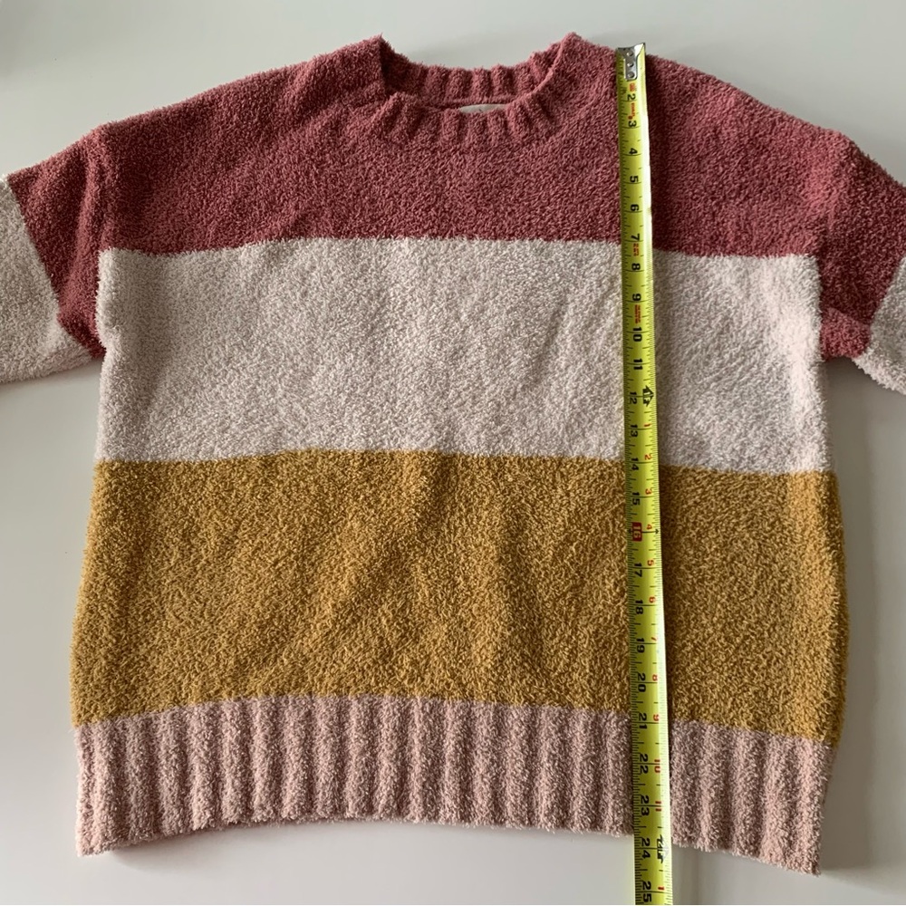 Thread & Supply Women's Colorblock Sweater - Pink, White, Yellow - Picture 9 of 10